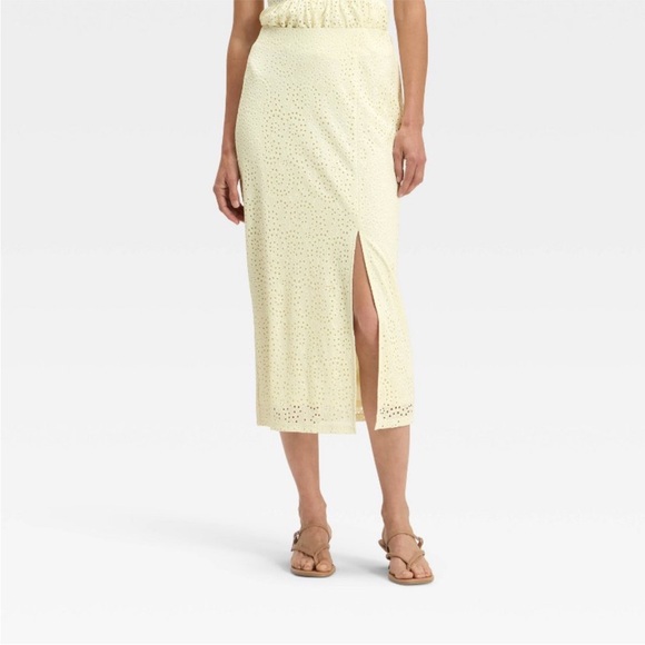 A New Day Cream Midi Skirt - Picture 1 of 5